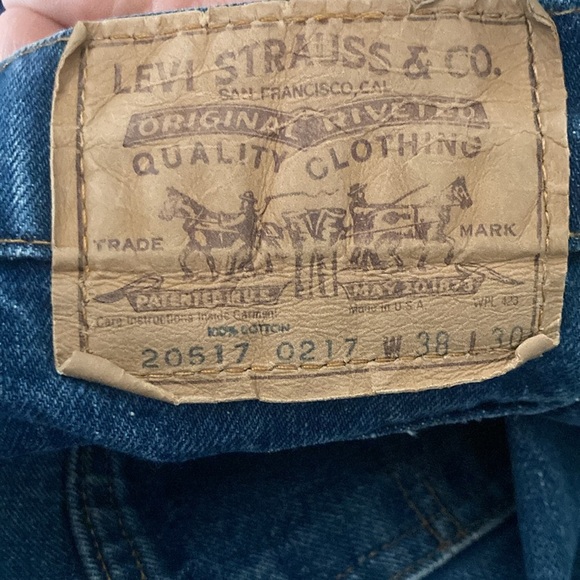 Repurposed Levis Jeans One Of A Kind Denim Vest - Picture 8 of 8